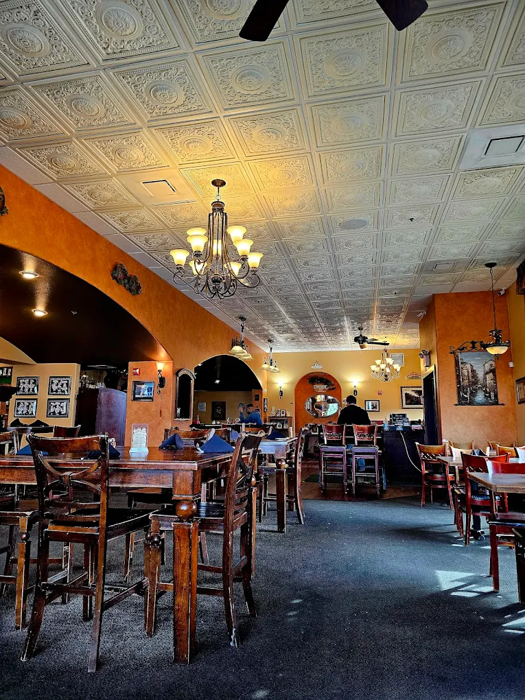 Warm dining room
